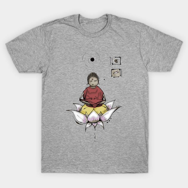 Budha N Fly T-Shirt by Tuttoarango